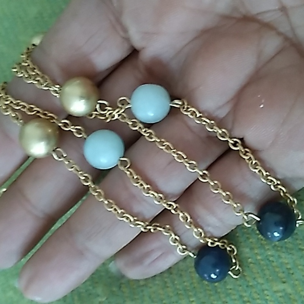 Vintage Lauren Ralph Lauren Long Bead Chain Necklace - Picture 3 of 8
